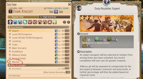 mentor roulette checklist
